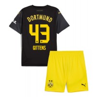 Borussia Dortmund Jamie Bynoe-Gittens #43 Bortadräkt Barn 2024-25 Kortärmad (+ Korta byxor)